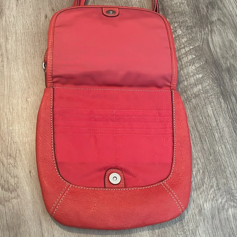 Orange Leather Fossil Bag - Picture 3 of 10